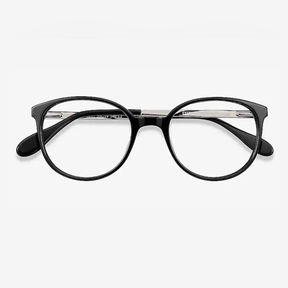 Lucy Oval Black Rim Eyeglasses